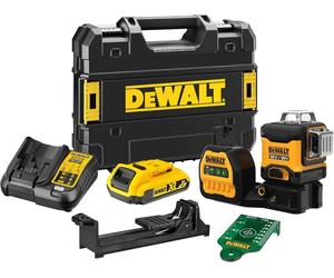 Dewalt DCE089D1G18-QW Laser Tracer Battery 3x360° Green Beam 18/12V XR 1 x 2Ah