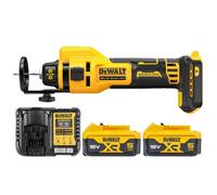 Dewalt Dce555 18V Xr Cordless Brushless Drywall Cut-Out Tool With 2X 5Ah Batteries & Charger
