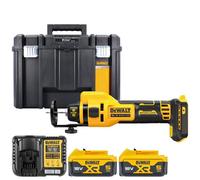 Dewalt Dce555 18V Xr Cordless Brushless Drywall Cut-Out Tool With 2X 5Ah Batteries, Charger & Tstak Vi Case