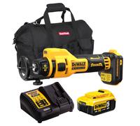Dewalt DCE555N 18V Brushless Drywall Cut Out Tool 1 x 5.0Ah Battery Charger Bag