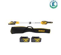 DeWalt DCE800NB 18V XR 225mm Telescopic Drywall Sander With 2 x 4.0Ah Batteries