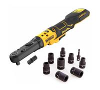 Dewalt DCF510N Brushless 18v XR 1/2" Sealed Head Ratchet Bare + 9pc Socket Set