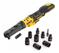 Dewalt Dcf510N Brushless 18V Xr 1/2" Sealed Head Ratchet Bare + 9Pc Socket Set