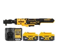 Dewalt Dcf513 18V Xr 3/8" Cordless Brushless Open Head Ratchet With 2 X 5Ah Batteries & Charger