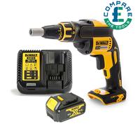 Dewalt DCF620 18V Brushless Drywall Screwdriver With 1 x 4.0Ah Battery & Charger