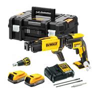 DEWALT DCF620P2K 18V Brushless Collated Drywall Screwgun Kit 2x Powerstack Batts
