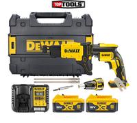 DeWalt DCF620 18v XR Cordless Brushless Drywall Screwdriver 2 x 5ah Li-ion Charger Case