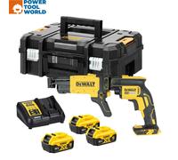DeWalt DCF620P2K 18v XR Brushless Collated Drywall Screwdriver Inc 3x 5.0Ah B...
