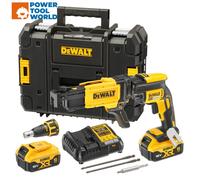 DEWALT DCF620P2K Collated Drywall Screwdriver 18V Cordless + 2 x 5.0Ah Batteries