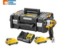 DeWalt DCF801L2 10.8v /12v XR Brushless Sub Compact Impact Driver Inc 2x 3.0A...