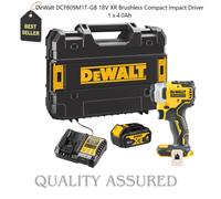 DeWalt DCF809M1T 18V XR Brushless Impact Driver 4.0Ah Battery Case