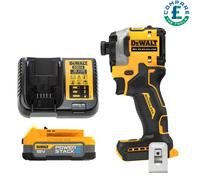DeWalt DCF850 18V XR BL Powerstack Impact Driver + 1 x 1.7Ah Battery & Charger