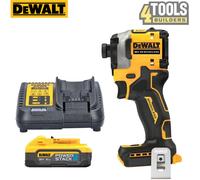 DeWalt DCF850 18V XR BL Powerstack Impact Driver + 1 x 5.0Ah Battery & Charger