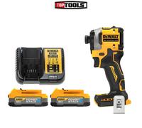 DeWalt DCF850 18V XR BL Powerstack Impact Driver + 2 x 1.7Ah Batteries & Charger