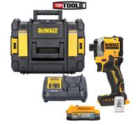 DeWalt DCF850 18V XR Powerstack Impact Driver + 1 x 1.7Ah Battery,Charger & Case