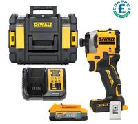 DeWalt DCF850 18V XR Powerstack Impact Driver + 1 x 1.7Ah Battery,Charger & Case