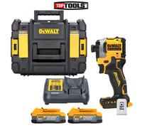 DeWalt DCF850 18V XR Powerstack Impact Driver +2 x 1.7Ah Batteries Charger Case