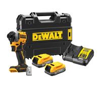 DeWalt DCF850E2T 18v XR Brushless Powerstack Ultra Compact Impact Driver 2 x 1.7ah Li-ion Charger Case