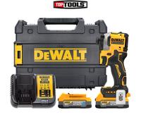 DeWalt DCF850E2T 18v XR Brushless Powerstack Ultra Compact Impact Driver 2 x 1.7ah Li-ion Charger Case