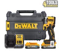 Dewalt DCF850E2T 18V XR Brushless Powerstack Impact Driver + 2 x 1.7Ah Batteries