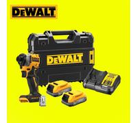 DeWalt DCF850E2T 18v XR Brushless Powerstack Ultra Compact Impact Driver 2 x 1.7ah Li-ion Charger Case