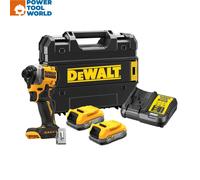 DeWalt DCF850E2T 18v XR Brushless Powerstack Ultra Compact Impact Driver 2 x 1.7ah Li-ion Charger Case