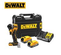 DeWalt DCF850E2T 18v XR Brushless Powerstack Ultra Compact Impact Driver 2 x 1.7ah Li-ion Charger Case
