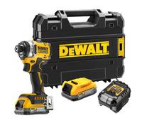 DeWalt DCF860E2T 18V XR Cordless Brushless Impact Driver with 2 x 1.7Ah Powerstack Batteries, Charger & TSTAK Case