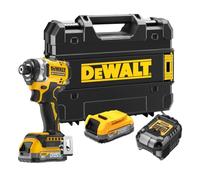 DeWalt DCF860 18v XR Cordless Brushless HPP Impact Driver 2 x 1.7ah Li-ion Powerstack Charger Case