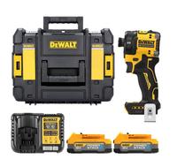 Dewalt Dcf870 18V Xr Cordless Brushless Hydraulic Impact Driver With 2 X 1.7Ah Batteries, Charger & Dwst1-70703