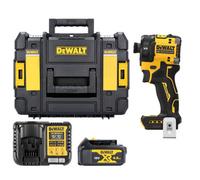 Dewalt Dcf870N 18V Xr Cordless Brushless Hydraulic Impact Driver With 1 X 4Ah Battery, Charger & Dwst1-70703 Case