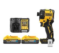 Dewalt Dcf870N 18V Xr Cordless Brushless Hydraulic Impact Driver With 2 X 5Ah Powerstack Batteries & Charger
