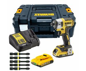 Dewalt DCF887D2 18V XR Brushless 3 Speed Impact Driver Kit With 5 Piece Bit Set