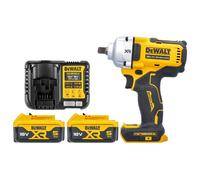 DeWalt DCF892 18V BL High Torque Impact Wrench + 2 x 5.0Ah Batteries & Charger