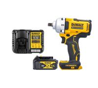 Dewalt Dcf892N 18V Xr 1/2" Cordless Brushless Detent Pin Impact Wrench With 1 X 4Ah Battery & Charger