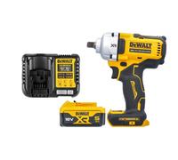 Dewalt Dcf892N 18V Xr 1/2" Cordless Brushless Detent Pin Impact Wrench With 1 X 5Ah Battery & Charger