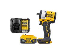 Dewalt Dcf921 18V Xr Cordless Brushless 1/2" Hog Ring Impact Wrench With 1 X 5.0Ah Battery & Charger