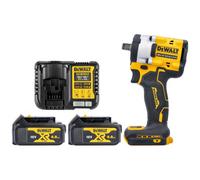 Dewalt Dcf921 18V Xr Cordless Brushless 1/2" Hog Ring Impact Wrench With 2 X 4.0Ah Batteries & Charger