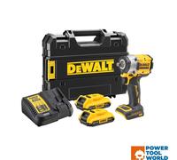 DeWalt DCF921 18v XR Cordless Brushless 1/2" Compact Impact Wrench 2 x 2ah Li-ion Charger Case