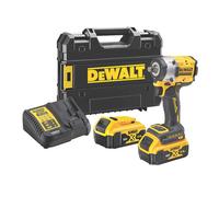 DEWALT DCF921P2T-GB 18V XR BL 1/2" Hog-Ring Compact 609Nm Impact Wrench with 2x5.0Ah Batteries