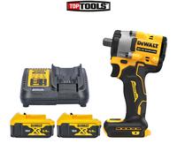 DeWalt DCF922 18V XR Brushless 1/2" Impact Wrench + 2 x 5Ah Batteries & Charger