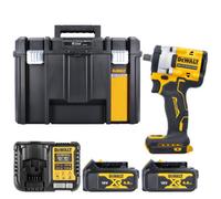 Dewalt Dcf922N 18V Xr Cordless Brushless 1/2" Detent Pin Impact Wrench With 2 X 4.0Ah Batteries, Charger & Case
