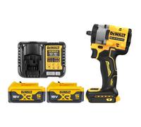 Dewalt Dcf923N 18V Xr Cordless Brushless Compact 3/8" Impact Wrench With 2 X 5.0Ah Batteries & Charger