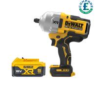DeWalt DCF961 18v XR BL 1/2" High Torque Impact Wrench With 1 x 5Ah Battery