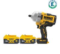 DeWalt DCF961 18v XR BL 1/2" High Torque Impact Wrench With 2 x 5Ah Batteries