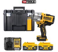 Dewalt DCF964 18V XR Brushless Impact Wrench + 2 x 5Ah Batteries, Charger & Case