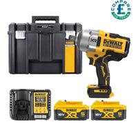 Dewalt DCF964 18V XR Brushless Impact Wrench + 2 x 5Ah Batteries, Charger & Case