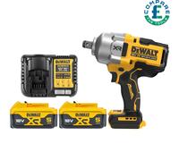 Dewalt DCF964 18V XR Brushless Impact Wrench With 2 x 5.0Ah Batteries & Charger