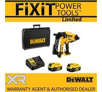 DEWALT DCFS950P2-GB 18v BL Fencing Stapler with 2 5ah Batteries and Kitbox