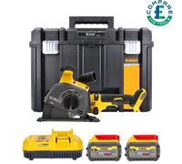 DeWalt DCG200T2 54V XR FlexVolt BL Wall Chaser+ 2x 6Ah Batteries, Charger & Case